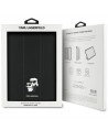Karl Lagerfeld Saffiano Magnetic Karl & Choupette iPad Air 11" 2024 Book Cover Case - Black