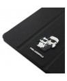 Karl Lagerfeld Saffiano Magnetic Karl & Choupette iPad Pro 13" 2024 Book Cover Case - Black