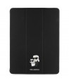 Karl Lagerfeld Saffiano Magnetic Karl & Choupette iPad Air 13" 2024 Book Cover Case - Black