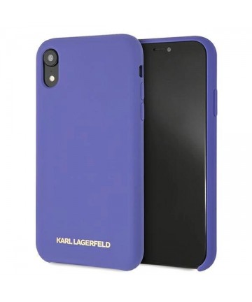 Karl Lagerfeld Silicone iPhone Xr Case - Purple