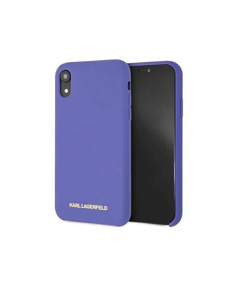 Karl Lagerfeld Silicone iPhone Xr Case - Purple
