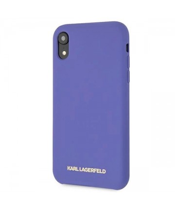Karl Lagerfeld Silicone iPhone Xr Case - Purple