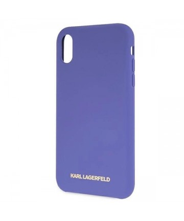 Karl Lagerfeld Silicone iPhone Xr Case - Purple