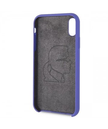 Karl Lagerfeld Silicone iPhone Xr Case - Purple