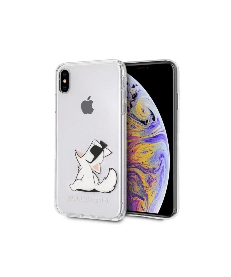 Karl Lagerfeld Choupette Fun iPhone Xs Max Case - Transparent