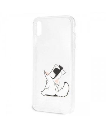 Karl Lagerfeld Choupette Fun iPhone Xs Max Case - Transparent