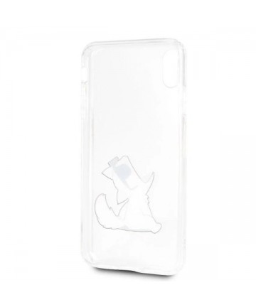 Karl Lagerfeld Choupette Fun iPhone Xs Max Case - Transparent