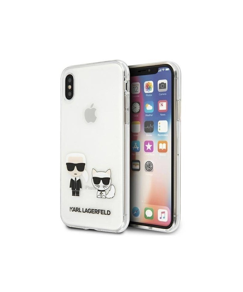 Karl Lagerfeld Karl & Choupette iPhone Xs Max Case - Transparent
