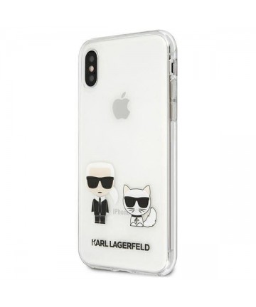 Karl Lagerfeld Karl & Choupette iPhone Xs Max Case - Transparent