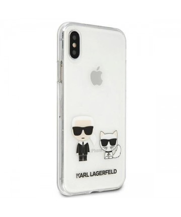 Karl Lagerfeld Karl & Choupette iPhone Xs Max Case - Transparent