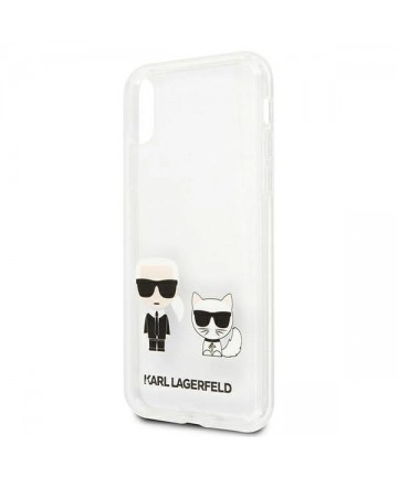 Karl Lagerfeld Karl & Choupette iPhone Xs Max Case - Transparent