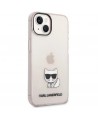 Karl Lagerfeld Transparent Choupette Body Case for iPhone 14 Plus / 15 Plus 6.7" - Pink
