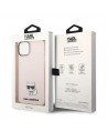 Karl Lagerfeld Transparent Choupette Body Case for iPhone 14 Plus / 15 Plus 6.7" - Pink