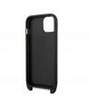Karl Lagerfeld Monogram Plaque Logo Strap Case for iPhone 14 / 15 / 13 6.1" - Black