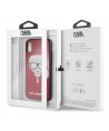 Karl Lagerfeld Iconic Glitter Karl`s Head iPhone X / Xs Case - Red