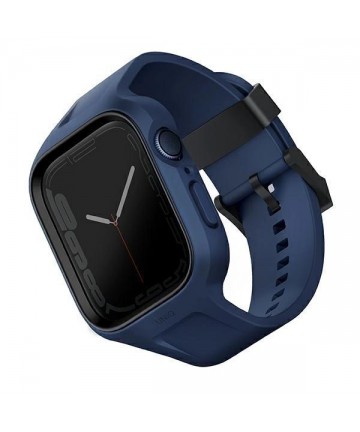 Uniq Monos 2 in 1 Set Strap + Case for Apple Watch 45 / 44 mm - Blue