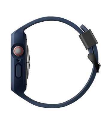 Uniq Monos 2 in 1 Set Strap + Case for Apple Watch 45 / 44 mm - Blue