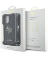 Guess 4G Big Logo Cord Stap Crossbody Case for iPhone 16 Black