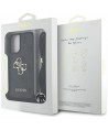 Guess 4G Big Logo Cord Stap Crossbody Case for iPhone 16 Plus Black
