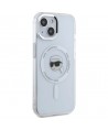 Karl Lagerfeld IML Metal Karl Head MagSafe Case for iPhone 15 White
