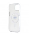 Karl Lagerfeld IML Metal Karl Head MagSafe Case for iPhone 15 White