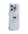 Karl Lagerfeld IML Metal Karl Head MagSafe Case for iPhone 15 Pro White