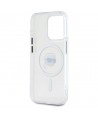 Karl Lagerfeld IML Metal Karl Head MagSafe Case for iPhone 15 Pro Max White