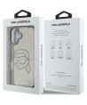 Karl Lagerfeld IML Rhinestones Karl Head Case for iPhone 16 Black