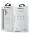 Karl Lagerfeld IML Rhinestones Karl Head Case for iPhone 16 Clear