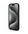 Karl Lagerfeld Silicone Shadow Metal Initial MagSafe Case for iPhone 15 Black