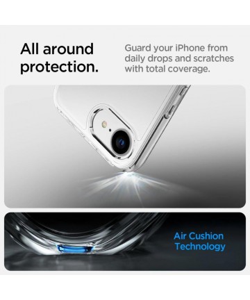 Spigen Ultra Hybrid Case for iPhone 16e / 17e - Transparent