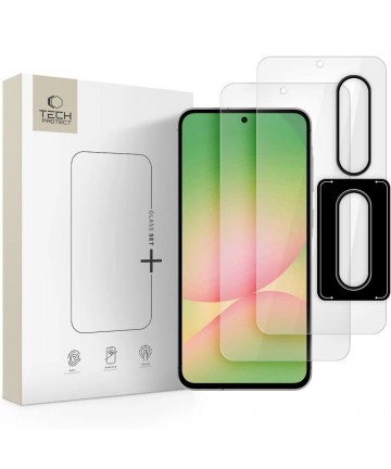 Tech-Protect Glass Set+ Tempered Glass for Samsung Galaxy A36 / A56 5G - Transparent