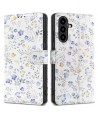Tech-Protect Wallet Case for Samsung Galaxy A56 5G - White Daisies