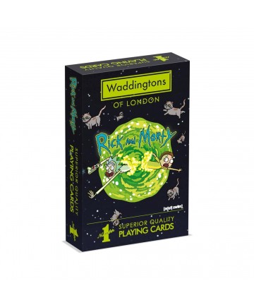 Winning Moves: Waddingtons No.1 - Rick  Morty Playing Cards (WM00039-EN1)