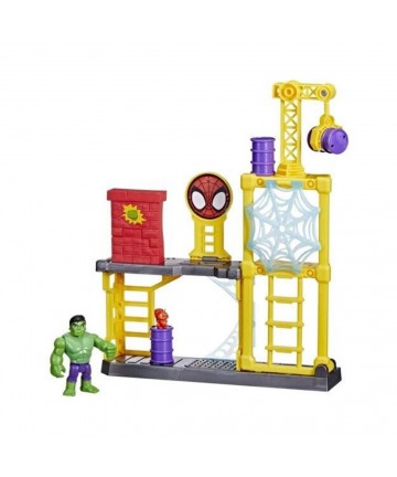 Hasbro Marvel Spidey and Amazing Friends: Hulk Smash Yard Playset (F3717)