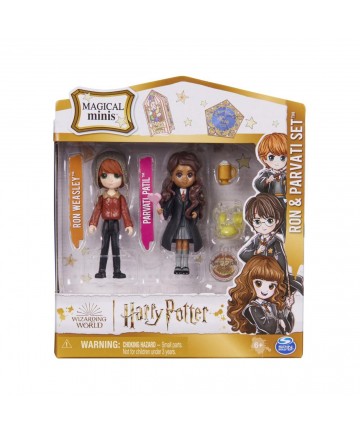 Spin Master Wizarding World Harry Potter: Ron  Parvati Set Magical Minis (6064902)