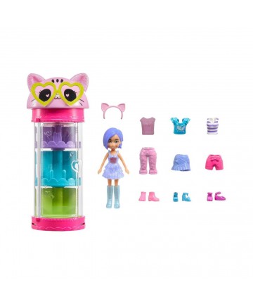 Mattel Polly Pocket - Style Spinner Fashion Closet Cat (HKW07)