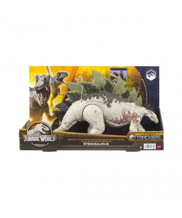 Mattel Jurassic World: Gigantic Dino Trackers - Stegosaurus Large Dinosaur Figure (HLP24)