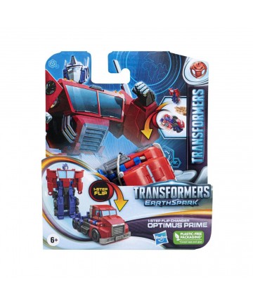 Hasbro Transformers: Earthspark 1-Step Flip Changer - Optimus Prime Action Figure (F6716)