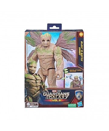 Hasbro Marvel Guardians of The Galaxy Vol.3: Blast N Battle Groot Titan Hero Deluxe Action Figure (F6873)