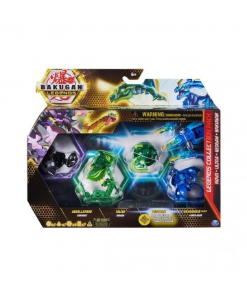 Spin Master Bakugan: Legends Collection Pack - Nova + Ultra + Geogan + Bakugan - Auxillataur/Talan/Pegatrix/Dragonoid Ultra (201