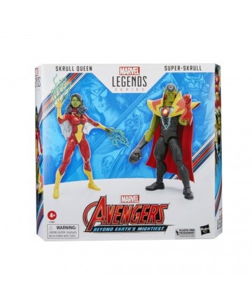 Hasbro Fans Marvel Avengers: Legends Series (60th Anniversary) - Beyond Earths Mightiest - Skrull Queen  Super-Skrull Action Fig