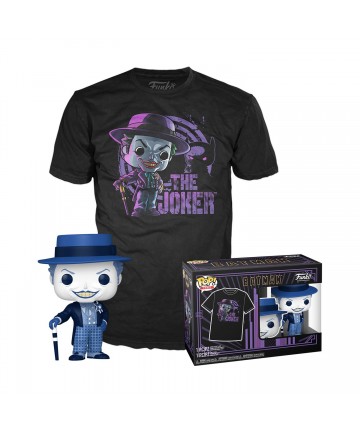 Funko Pop! & Tee (Adult): Batman (1989) - The Joker Vinyl Figure & T-Shirt (M)