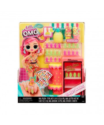 MGA L.O.L. Surprise!: O.M.G. Sweet Nails™ - Pinky Pops Fruit Shop Doll (503842-EUC)