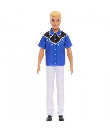 Mattel Barbie: Ken - Western Look with Blonde Hair Doll Fashionistas (HRH25)