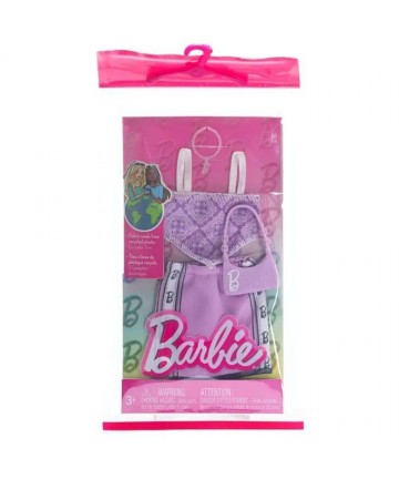 Mattel Barbie: Fashion Pack - Purple Skirt with Top and Bag  (HRH37)