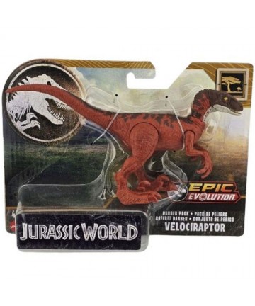 Mattel Jurassic World: Epic Evolution - Velociraptor Danger Pack (HTK53)