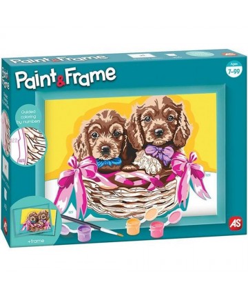 AS Paint  Frame Αdorable Puppies (1038-41019)