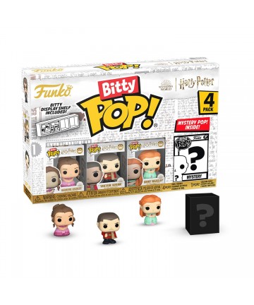 Funko Bitty Pop! 4-Pack: Harry Potter Goblet of Fire - Hermione Granger, Viktor Krum, Ginny Weasley, Mystery Pop! Vinyl Figures