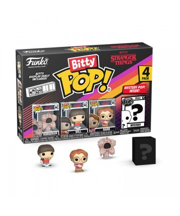 Funko Bitty Pop! 4-Pack: Stranger Things - Demogorgon, Will, Barb, Mystery Pop! Vinyl Figures